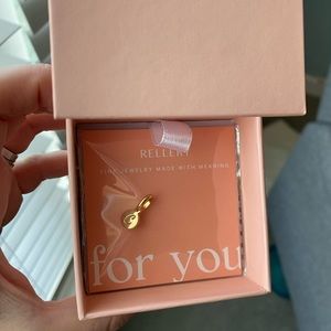 Rellery Initial Disk Charm - C, 18K Gold over Sterling Silver